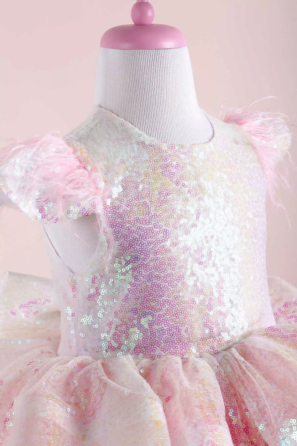 Light pink party dress