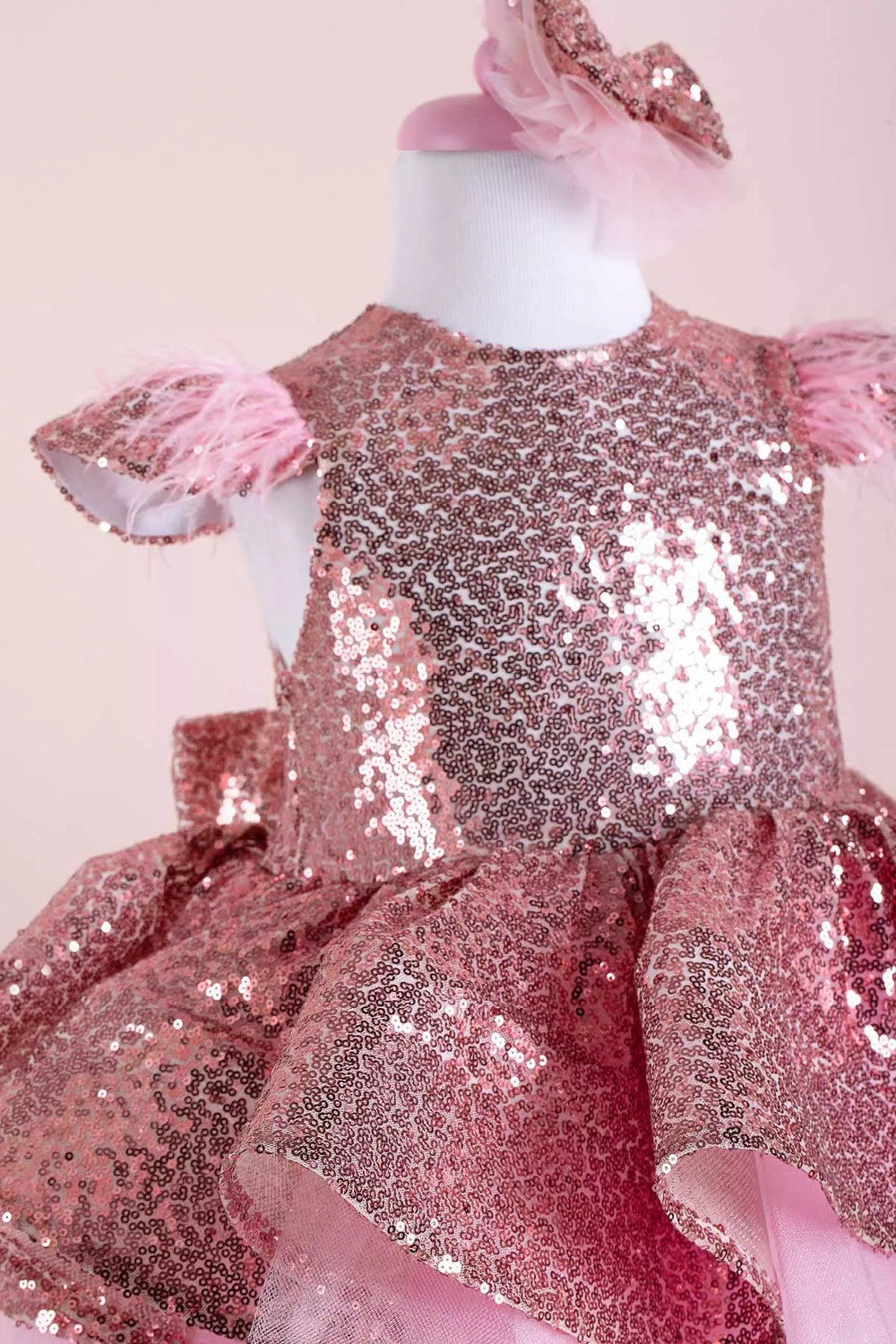 Rose gold party dress