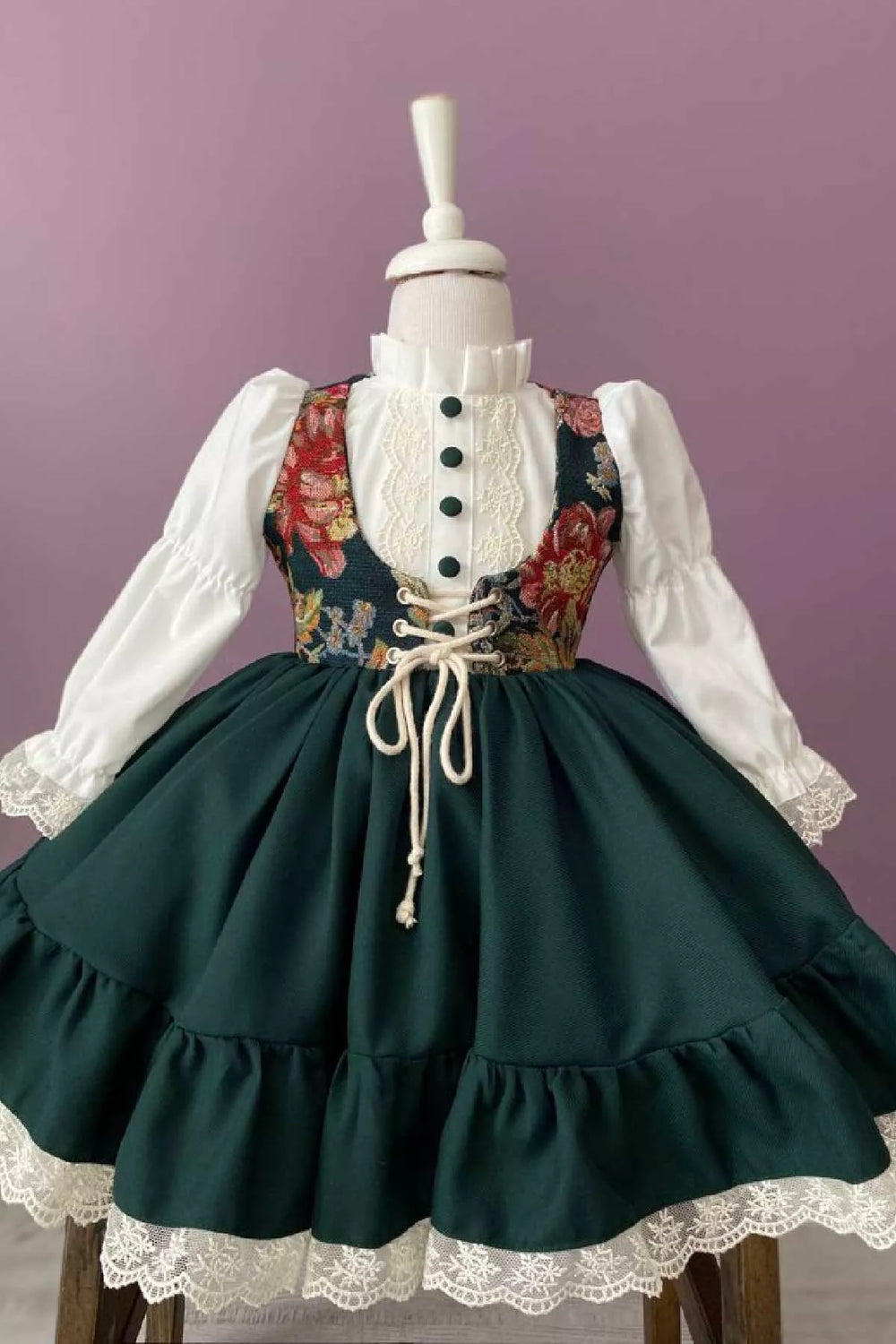 Green vintage dress
