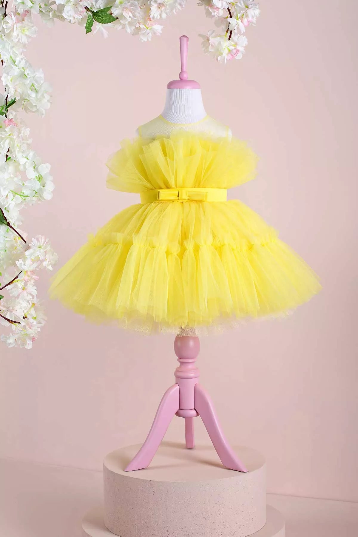 Diana Yellow Party Dress - THA Dressing