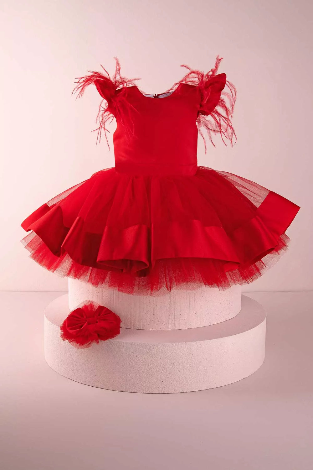 Red baby dress