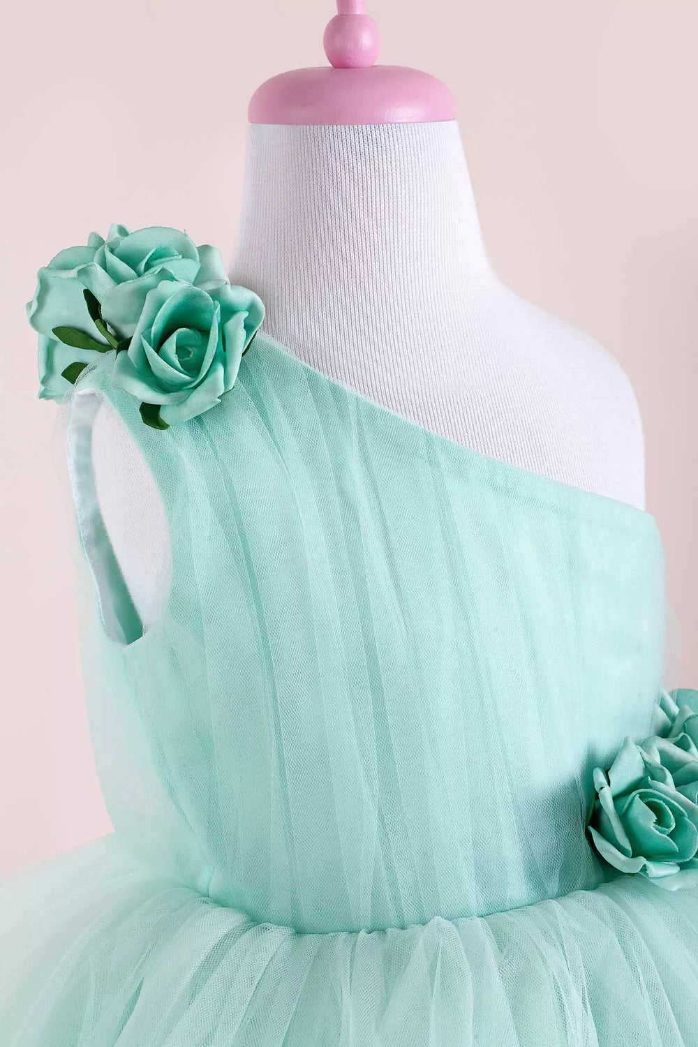 Green party dress