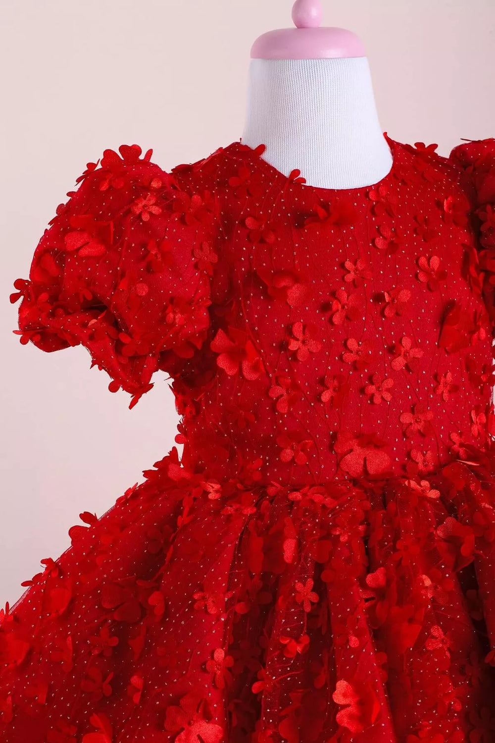 Red party dress