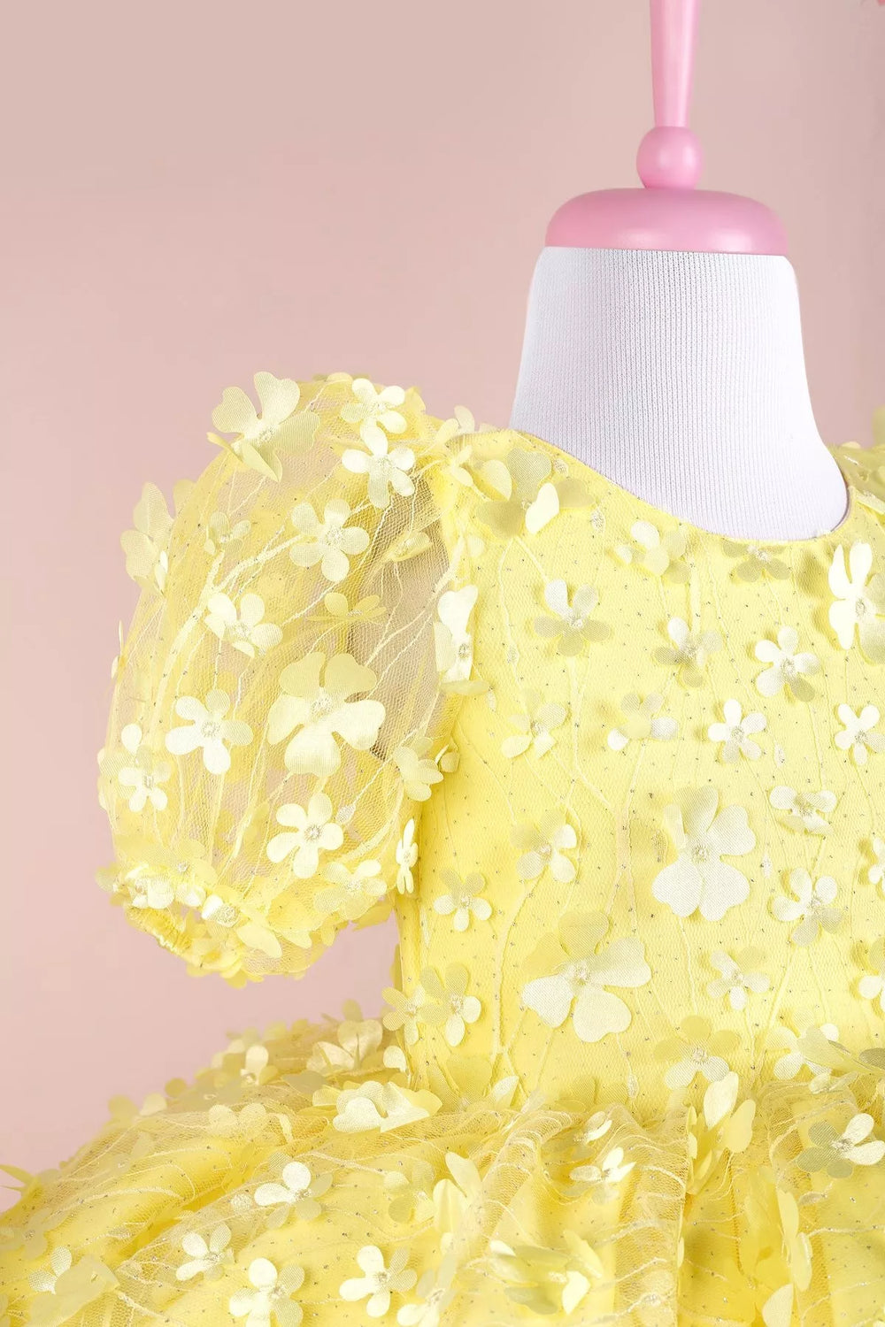 Yellow party dress