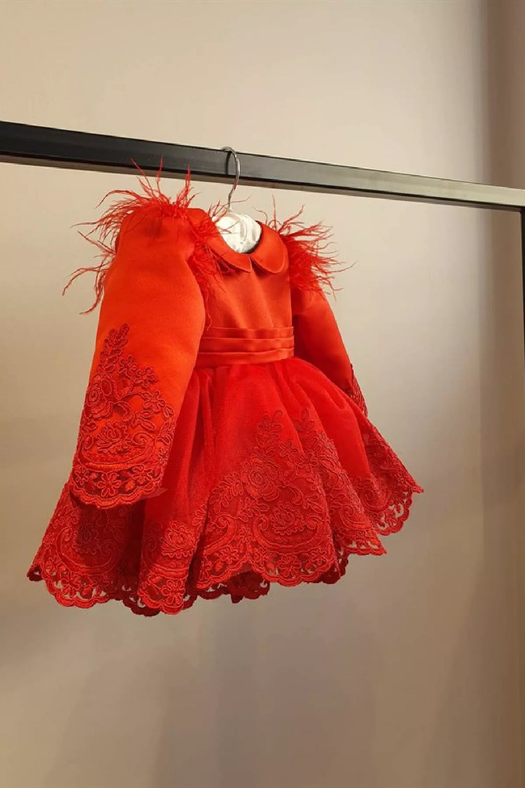 Red baby dress