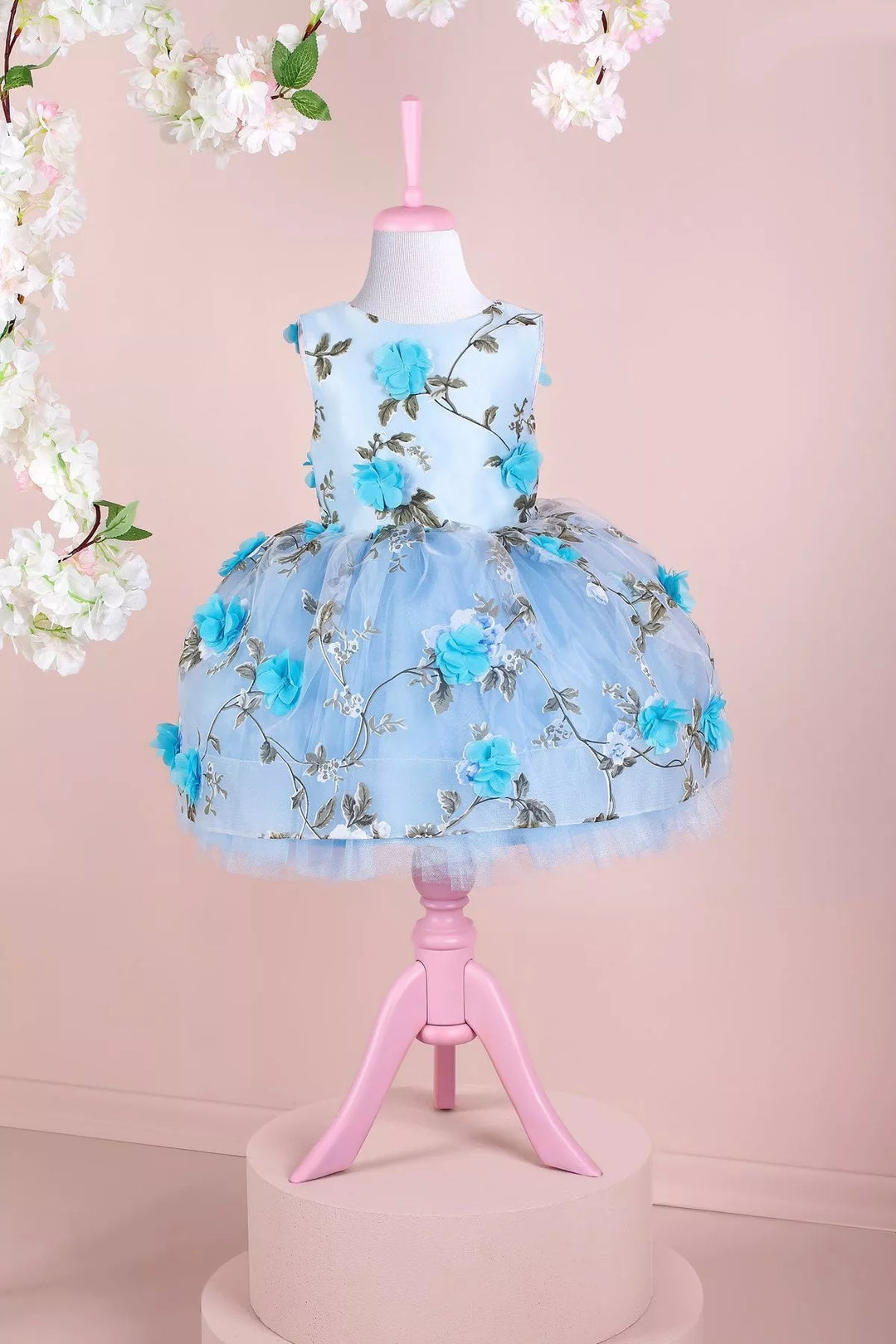 Blue party girl dress