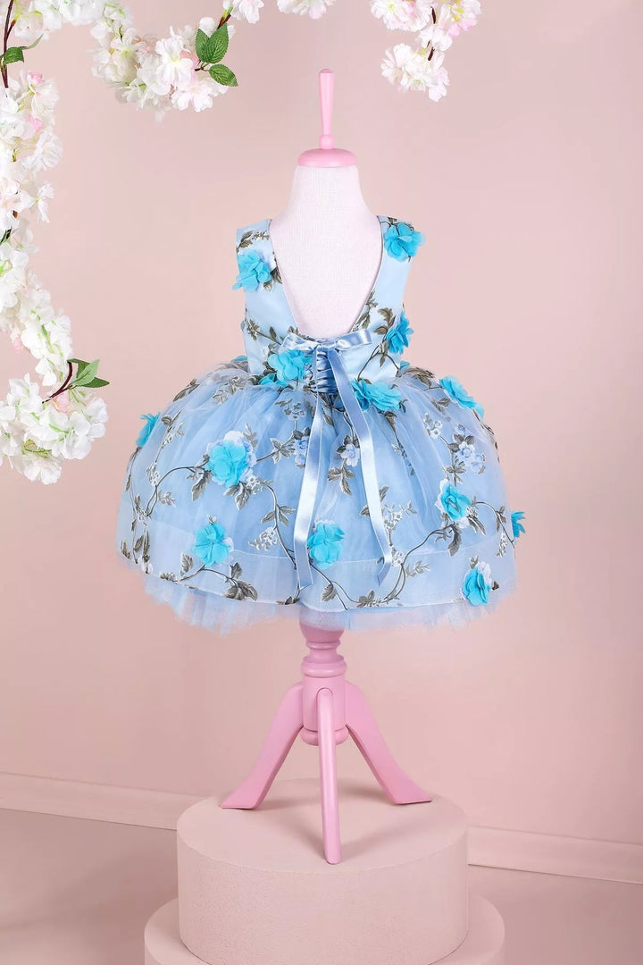 Blue party girl dress