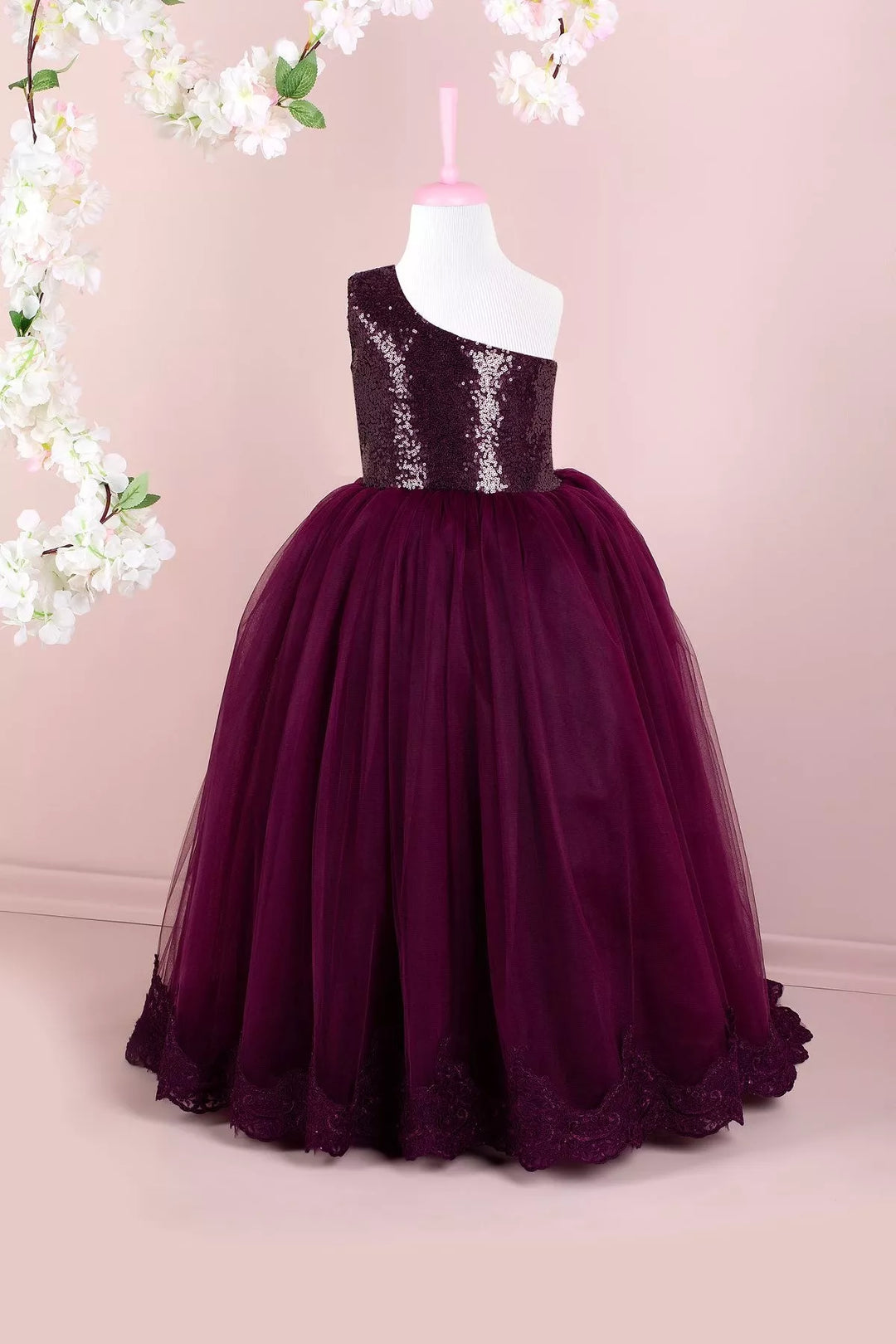 Purple party dress