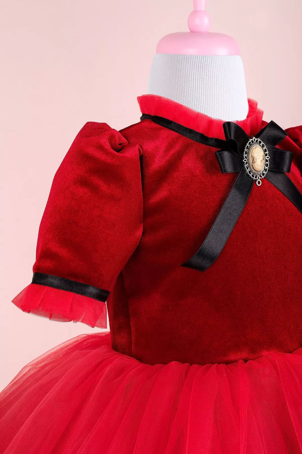 Burgundy party dress