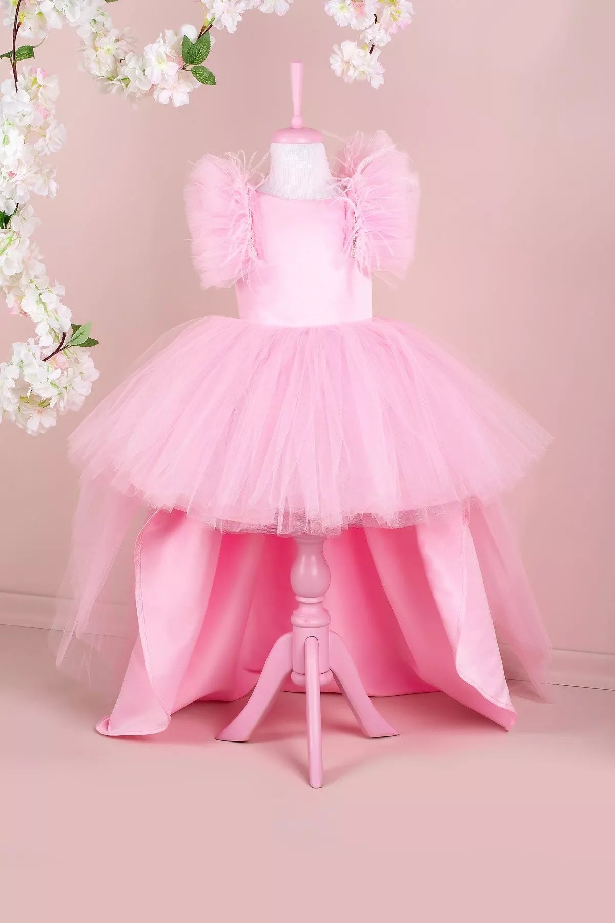 Maria Pink Party Dress - Tha Dressing