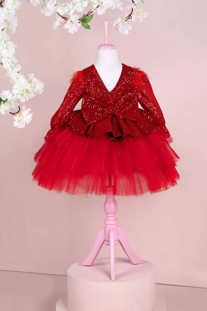 Red birthday dress