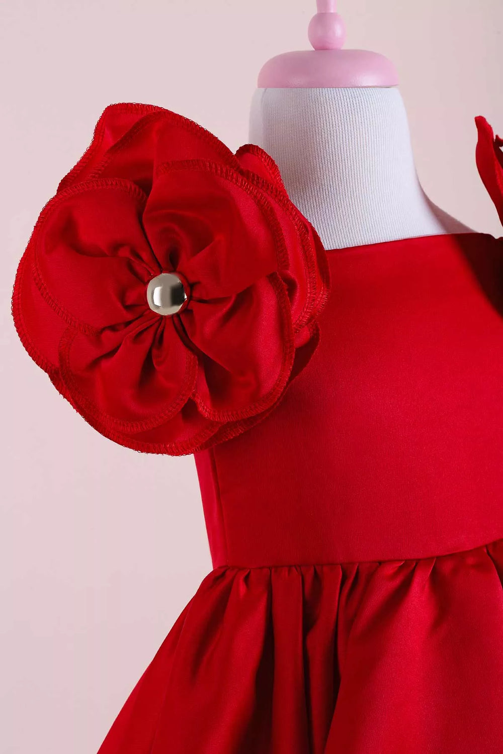 Red party dress