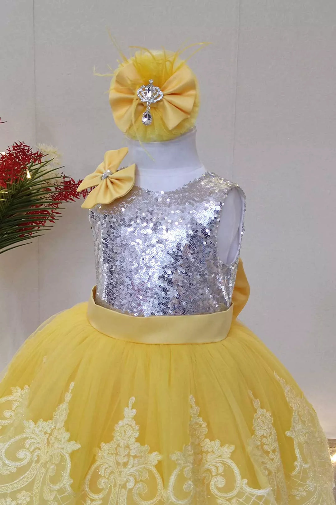 Yellow party dress