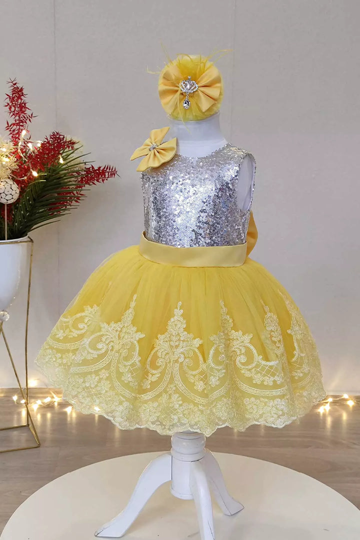 Yellow party dress