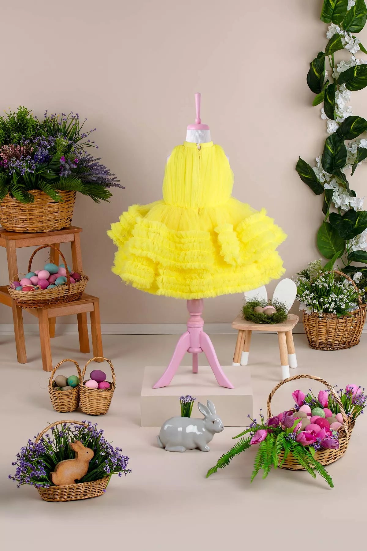 Vanessa Yellow Party Dress - THA Dressing