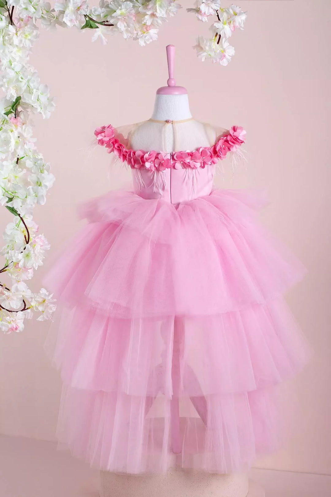 Pink party dress