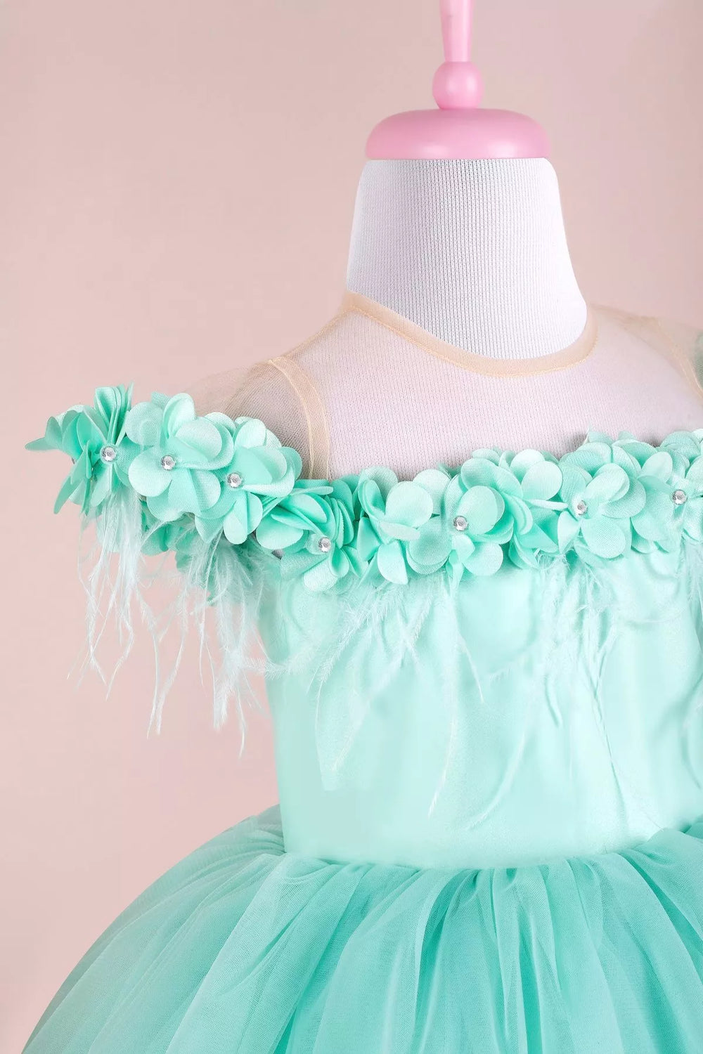 Cyan party dress