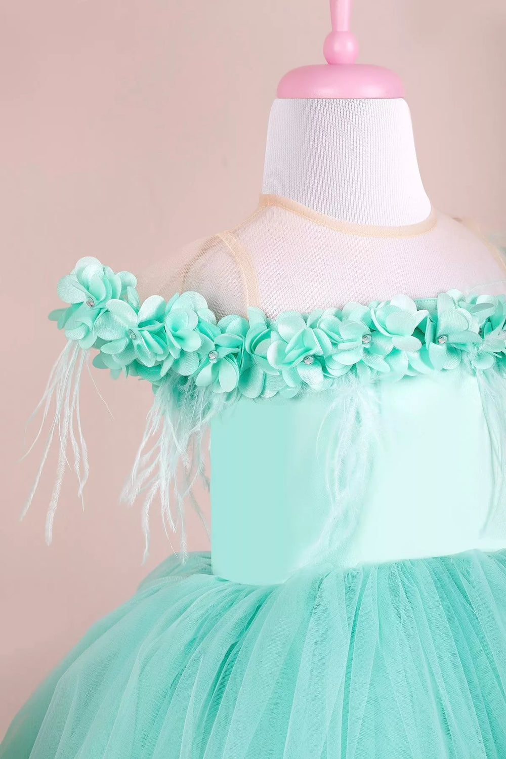Cyan party dress